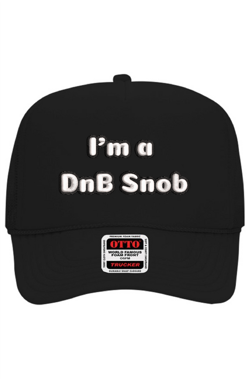 Snobs Trucker Hat Black/White