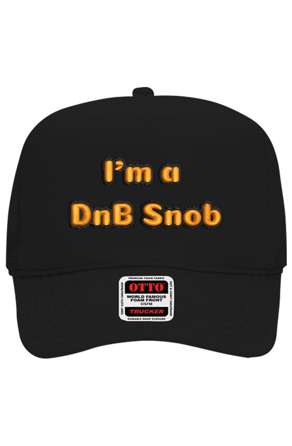 Snobs Trucker Hat Black Orange