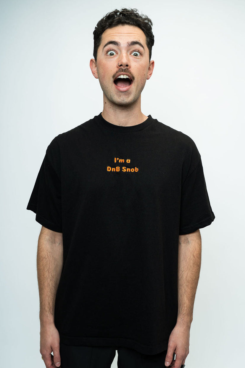 Oversized T-Shirt with I'm a DnB Snob Embroidery